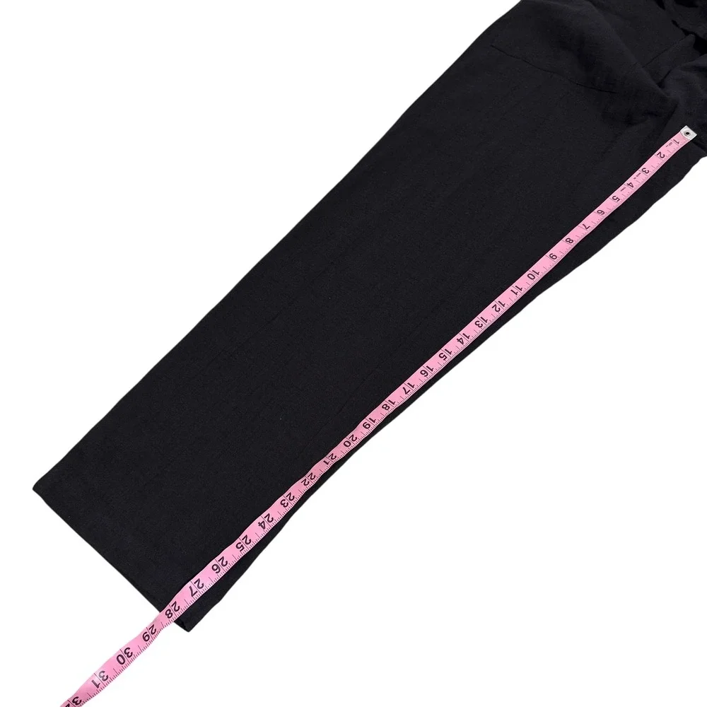 L. Space | Freya Overalls Black Tie Shoulder Jumpsuit Beach Cover-up Size L - Picture 11 of 12